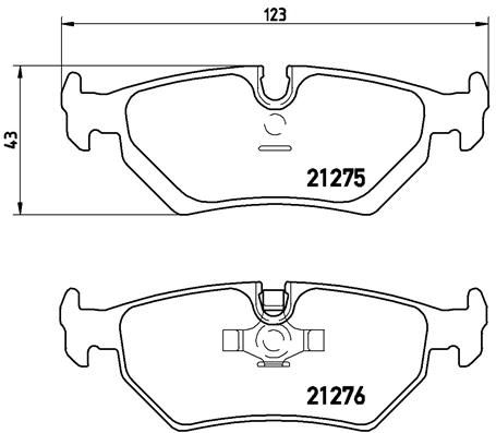 Brake Pad Set, disc brake - P 23 062