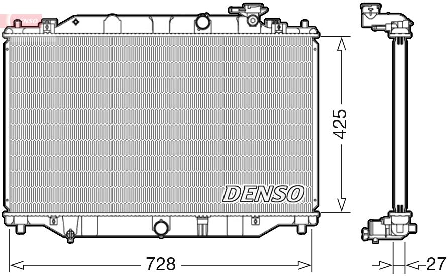 Radiator, engine cooling - DRM44040