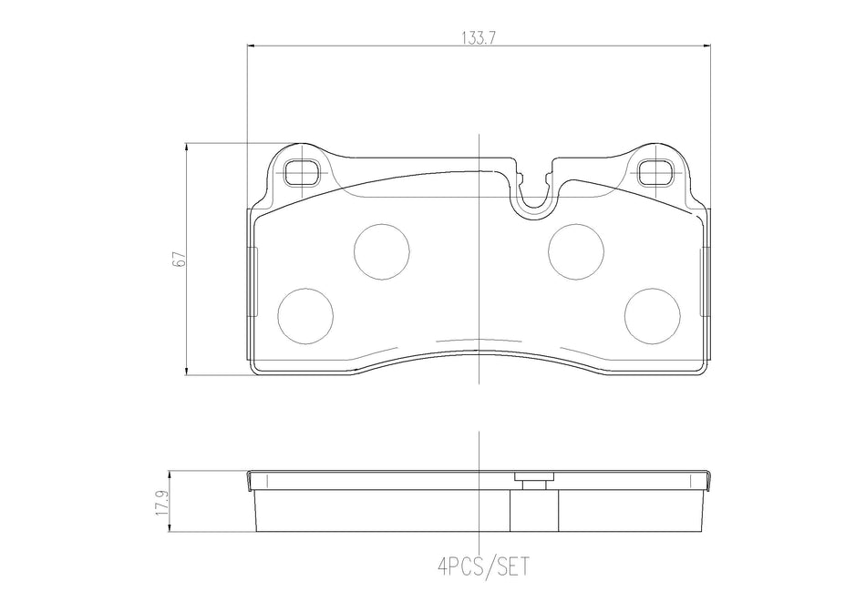 Brake Pad Set, disc brake - P 06 111