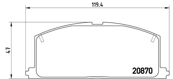Brake Pad Set, disc brake - P 83 011