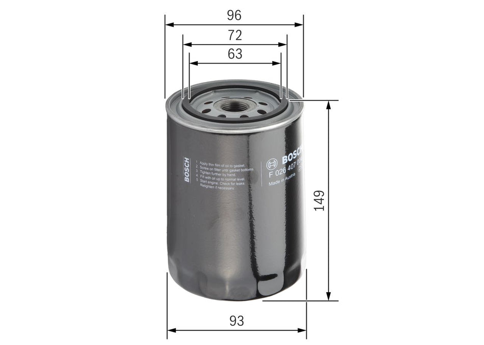Oil Filter - F 026 407 004