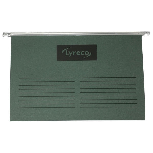Foolscap Suspension Files V Base - Green - Pack of 50