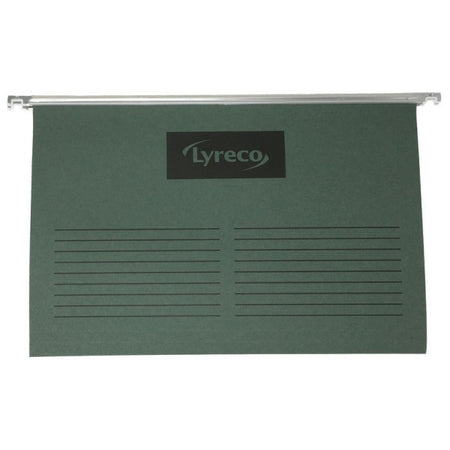 Foolscap Suspension Files V Base - Green - Pack of 50