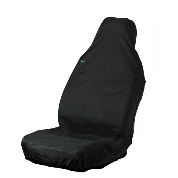 Car Seat Cover Stretch - Front Single - Black