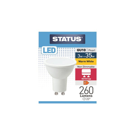 660 1X Led GU10 Bulb 3W 250 Lumen
