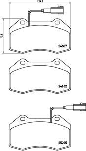 Brake Pad Set, disc brake - P 23 139