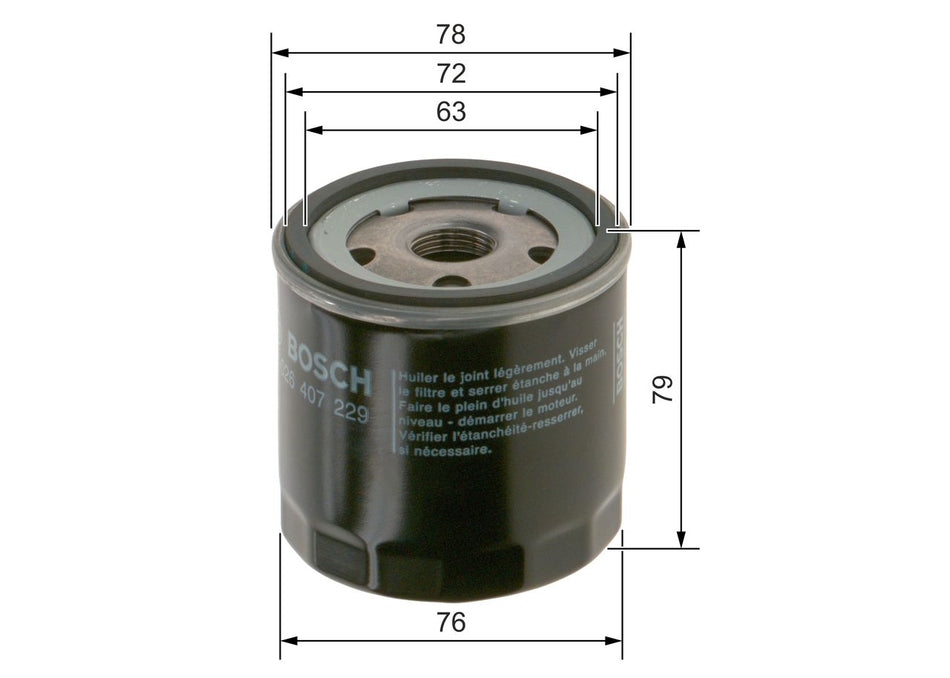 Oil Filter - F 026 407 229