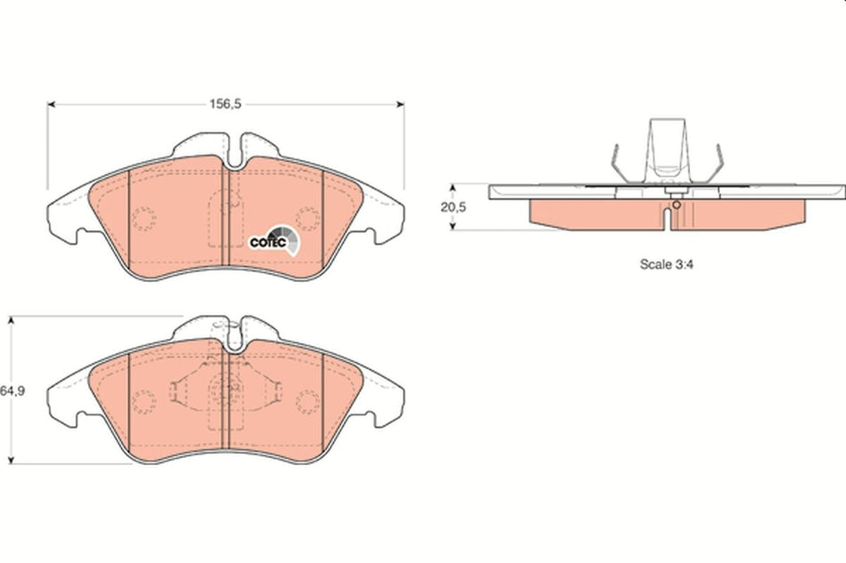 Brake Pad Set, disc brake - GDB1220