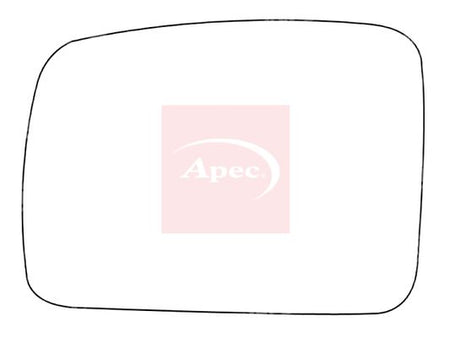 APEC Replacement Stick-On Standard Vehicle Mirror Glass LHS
