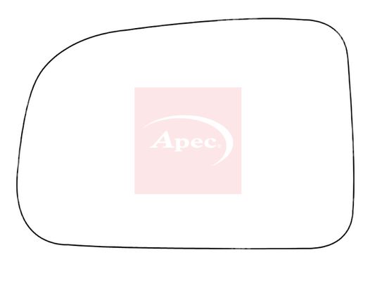 APEC Replacement Stick-On Standard Vehicle Mirror Glass LHS