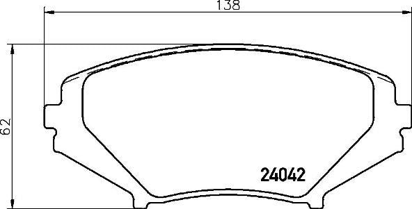 Brake Pad Set, disc brake - P 49 034