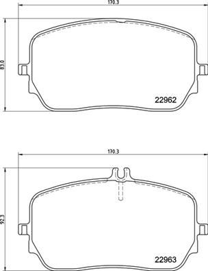 Brake Pad Set, disc brake - P 50 149