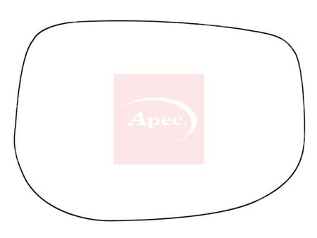 APEC Replacement Stick-On Standard Vehicle Mirror Glass RHS