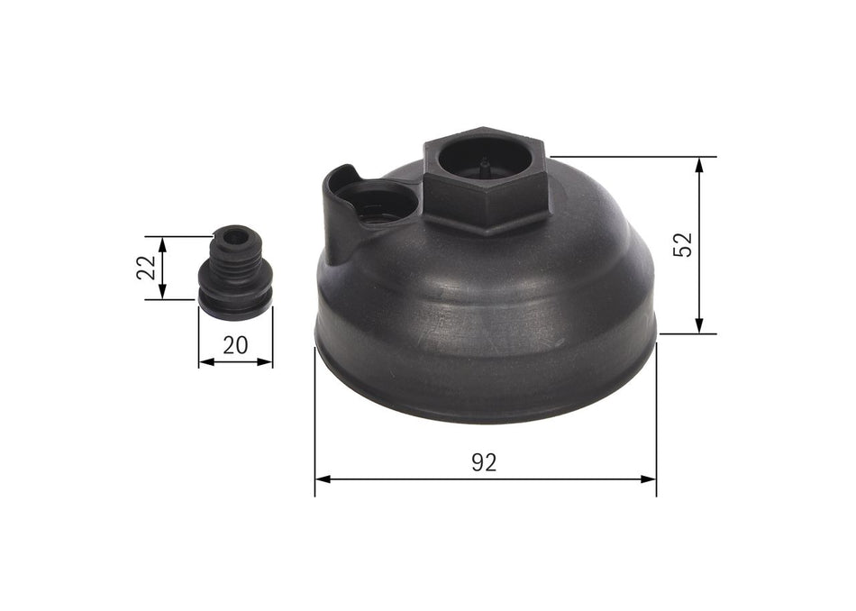 Lid, urea filter housing - F 00B H40 025