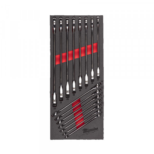 MAX BITE Ratcheting Combination Spanner Set Foam Insert