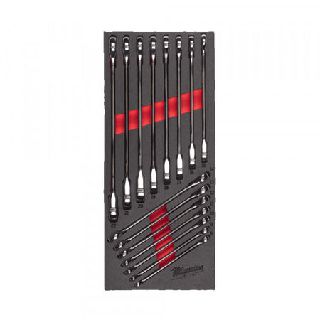 MAX BITE Ratcheting Combination Spanner Set Foam Insert