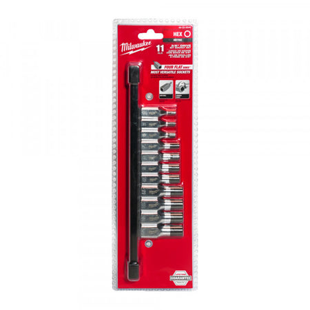 3/8in. Drive Metric Hex Bit Socket Set - 11 pc
