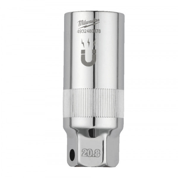 3/8in. Drive 20.8mm Magnetic Spark Plug Socket -1pc