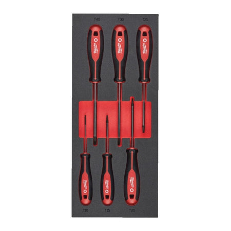 6 pc Tri-Lobe Screwdriver TX Set 2 Foam Insert
