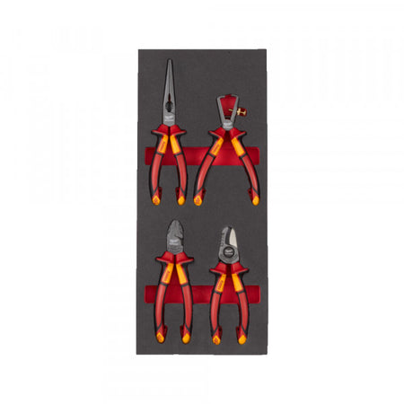 VDE Pliers set foam insert -4pc