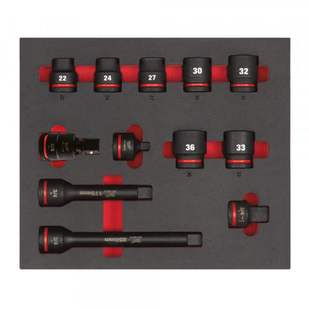 3/4 Skts. STD foam set 1 -12pc
