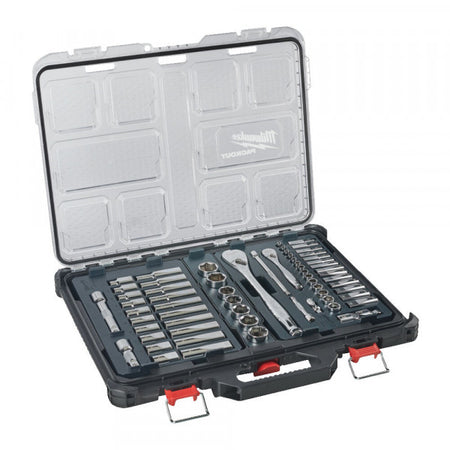 PACKOUT™ 1/4in. & 1/2in. Ratchet and Socket Set - 63 pc