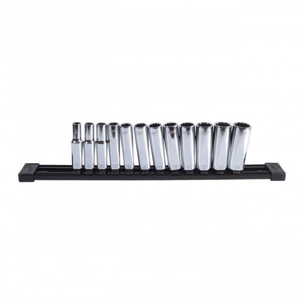 3/8IN Met 12PC Deep 12PT Socket Set