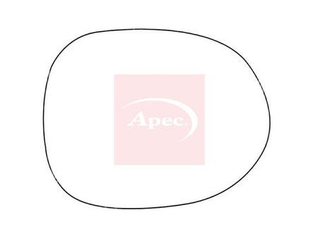 APEC Replacement Stick-On Standard Vehicle Mirror Glass LHS