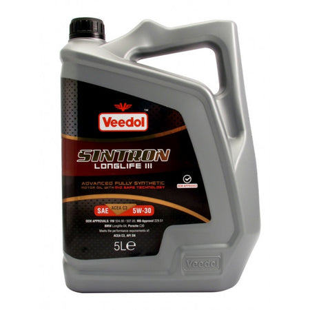Veedol Sintron Longlife Iii 5W30 - 5 Litre