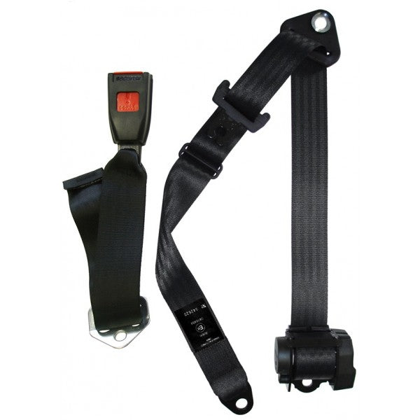 Seat Belt - Auto Lap & Diagonal - Black