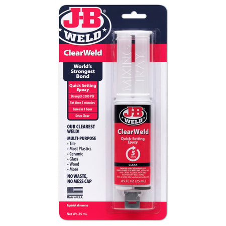 J-B Weld Clear Weld Epoxy Syringe