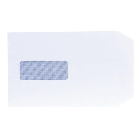 White C5 Peel and Seal Window Envelopes - 100gsm - Box of 500
