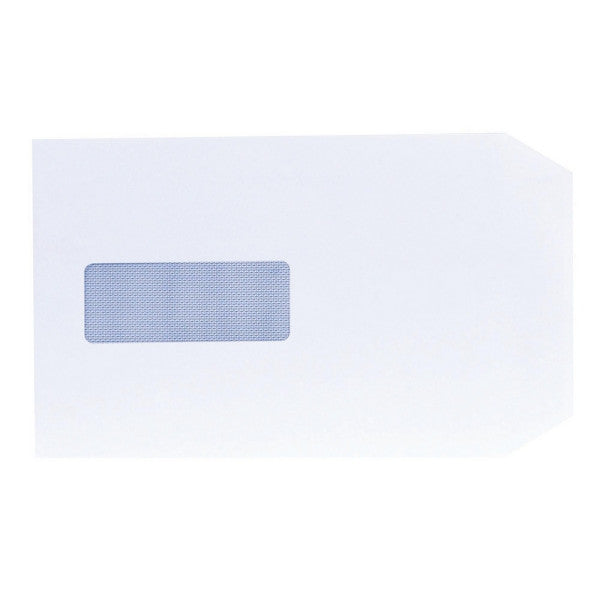White C5 Peel and Seal Window Envelopes - 100gsm - Box of 500