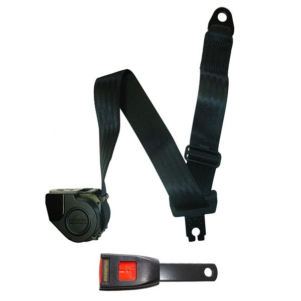 Seat Belt - Auto Lap & Diagonal - Black
