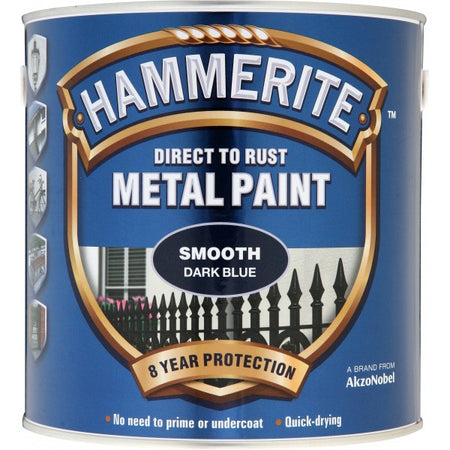 Direct To Rust Metal Paint - Smooth Dark Blue - 2.5 Litre