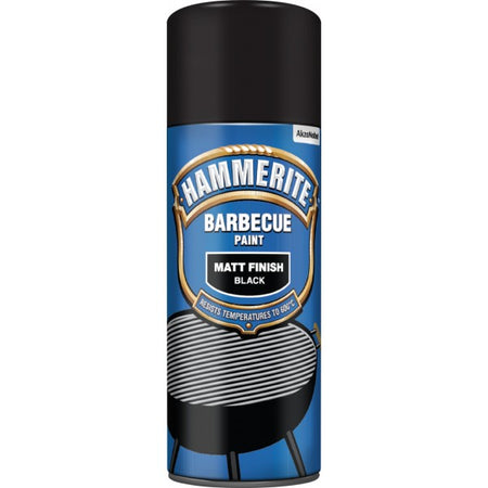 Hammerite BBQ Paint Aerosol - Matt Black - 400ml