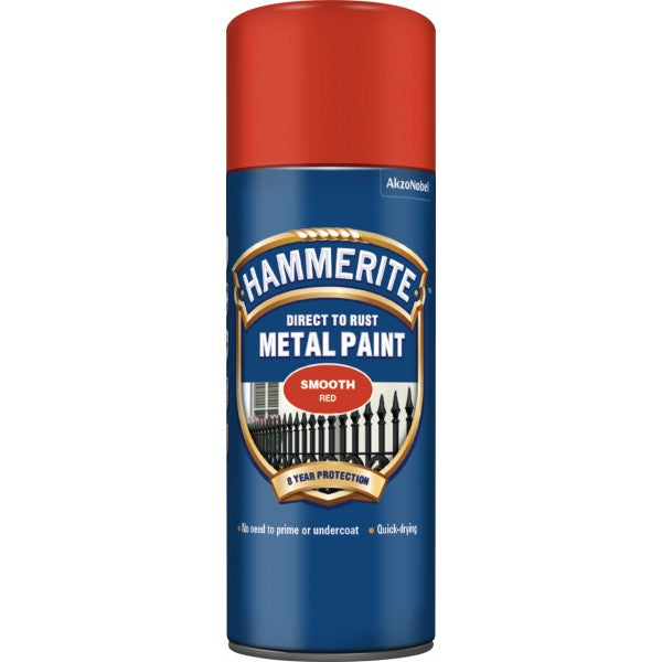 Hammerite Direct To Rust Metal Paint - Smooth Red - 400ml