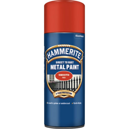 Hammerite Direct To Rust Metal Paint - Smooth Red - 400ml