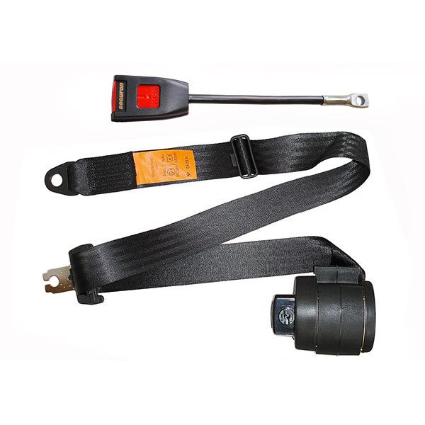 Seat Belt - Auto Lap & Diagonal - Black