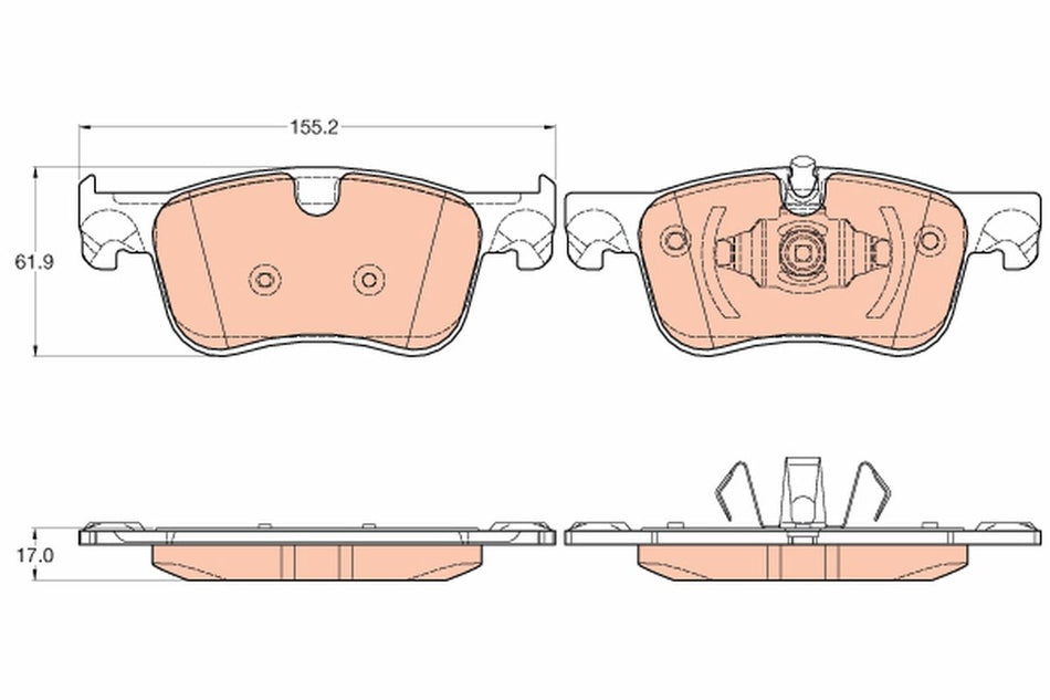Brake Pad Set, disc brake - GDB2062