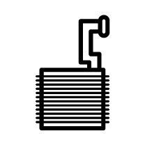 Evaporator, air conditioning - 36222