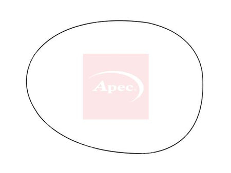 APEC Replacement Stick-On Standard Vehicle Mirror Glass LHS