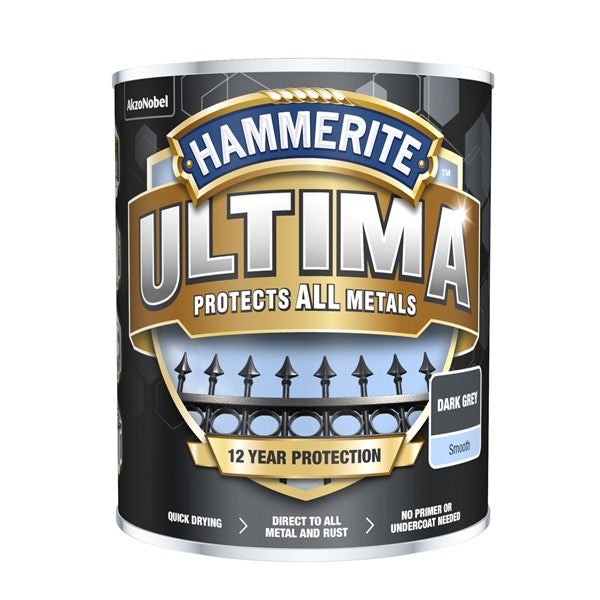 Direct to rust metal paint - Smooth Dark Grey