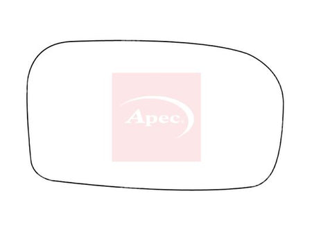 APEC Replacement Stick-On Standard Vehicle Mirror Glass RHS