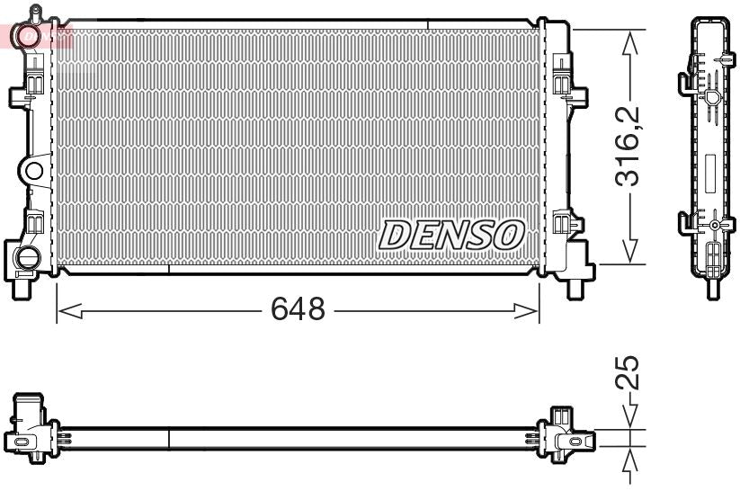 Radiator, engine cooling - DRM02045