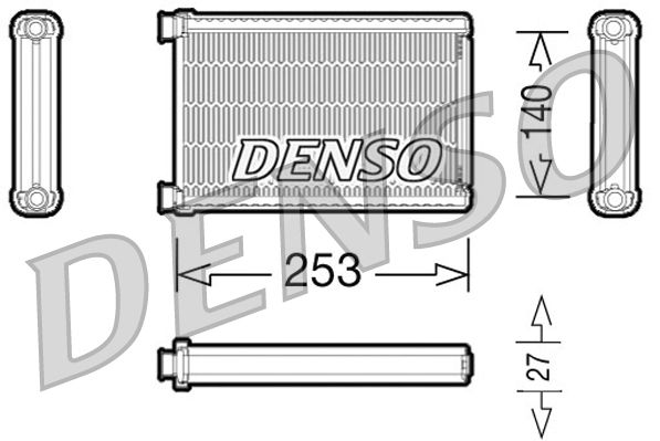 Heat Exchanger, interior heating - DRR05005