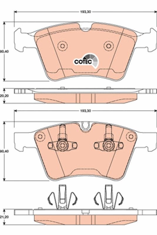 Brake Pad Set, disc brake - GDB1797