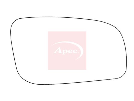 APEC Replacement Stick-On Standard Vehicle Mirror Glass RHS