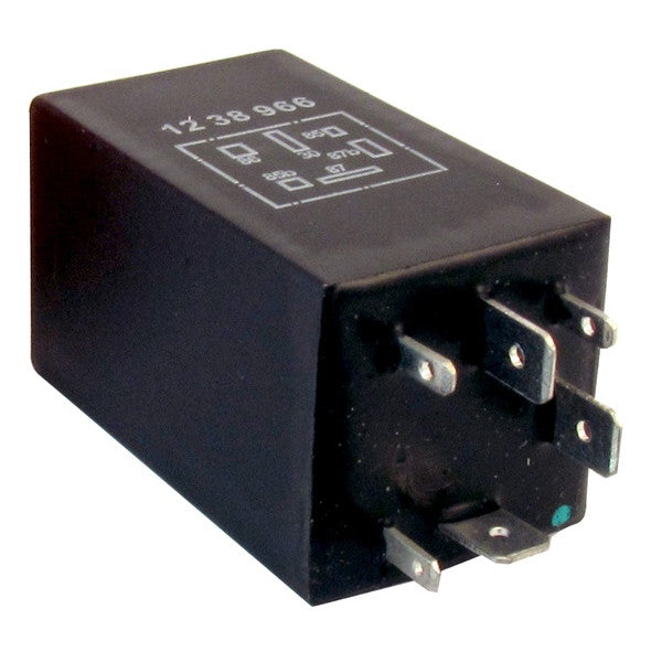 Fuel Pump Relay - 12V - 15A - 6-Pin - Plug Type