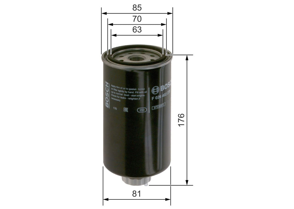 Fuel Filter - F 026 402 270
